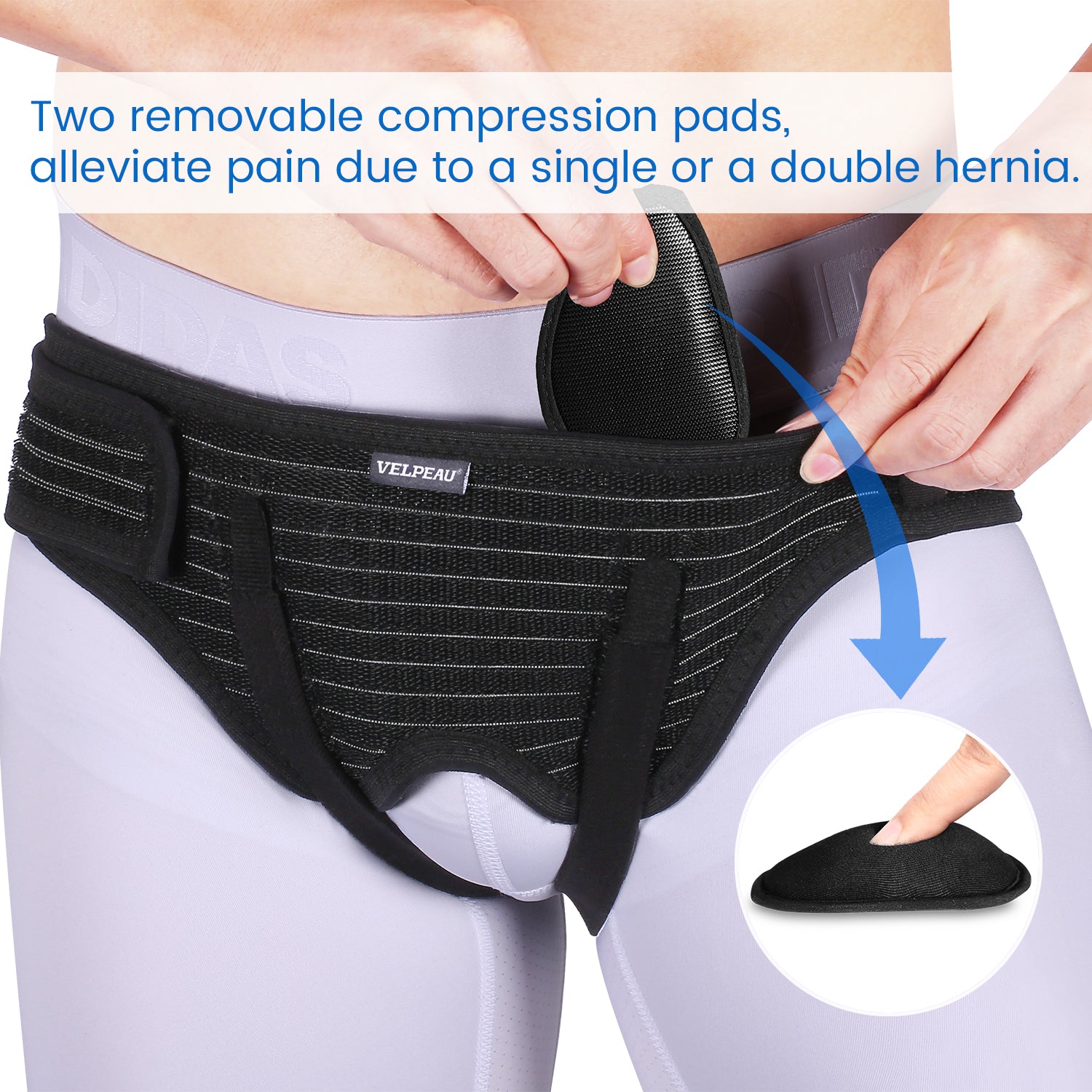 VP1002 VELPEAU Hernia Belt Truss for Men and Women