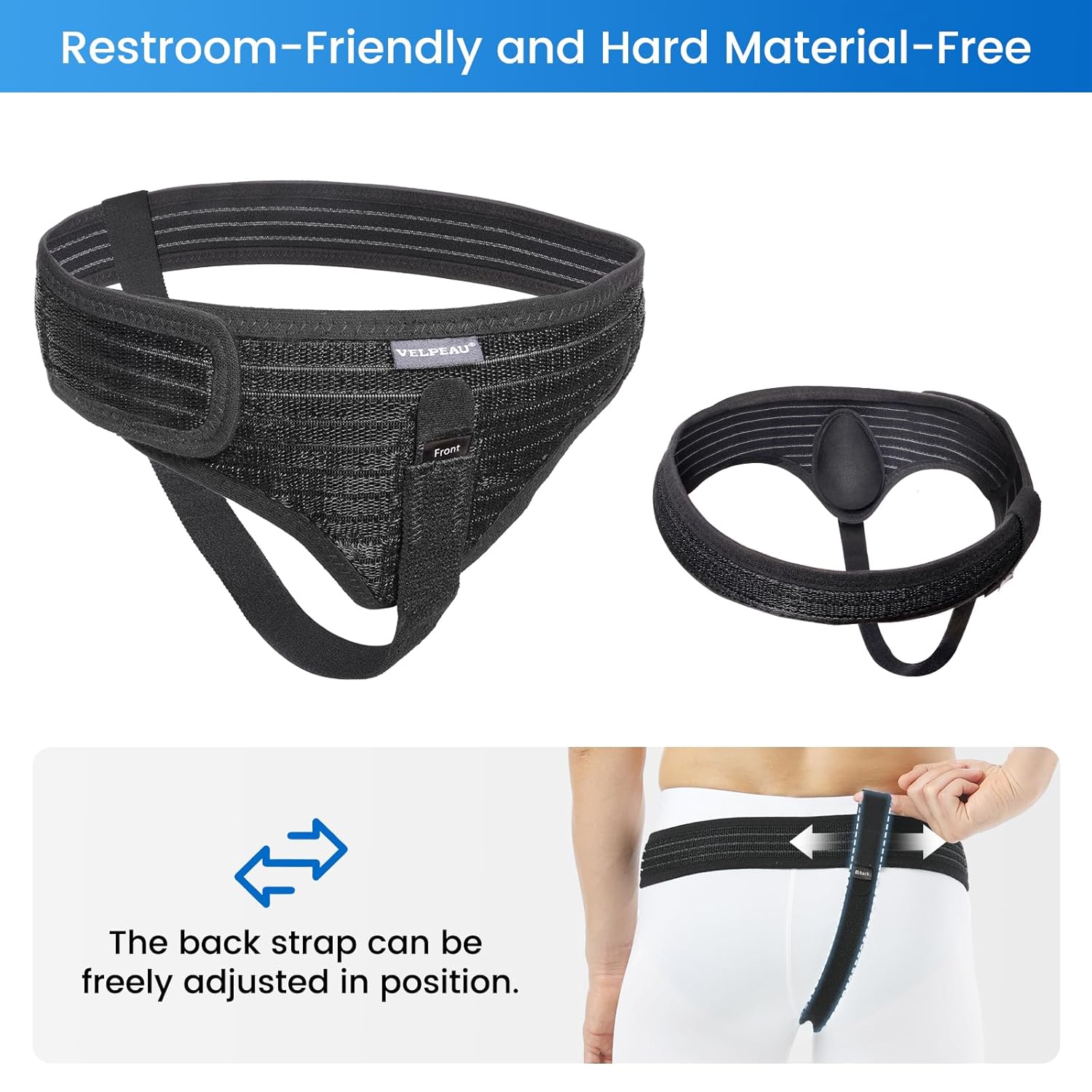 Inguinal Hernia Belt - Single Compression Pad Version