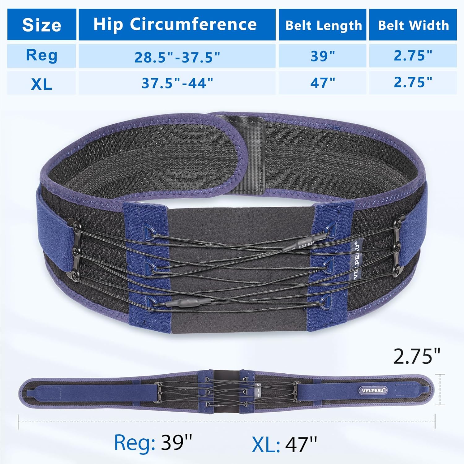 Breathable SI Joint Belt for Active Use | VELPEAU