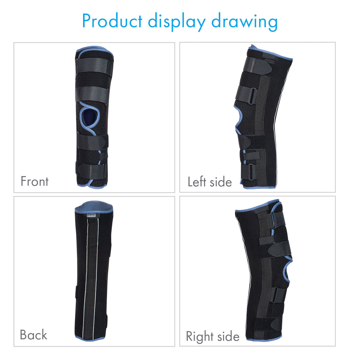 VP1201 VELPEAU Knee Immobilizer Single-panel - VELPEAU