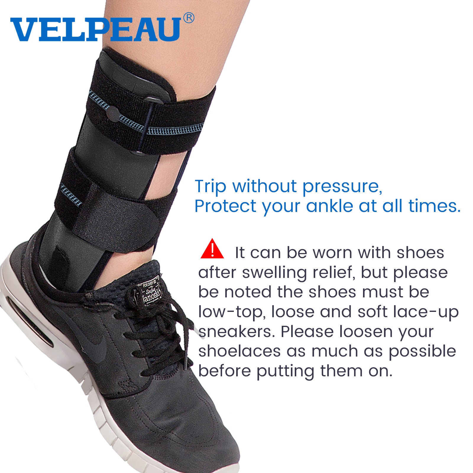 VP1501 VELPEAU Stirrup Ankle Brace Ankle Stabilizer