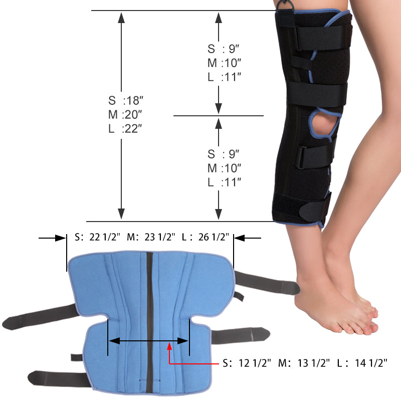 VP1201 VELPEAU Knee Immobilizer Single-panel - VELPEAU